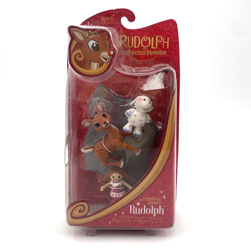 Forever Fun Rudolph Reindeer Games Iceberg Misfit Doll Elephant Figures #7725